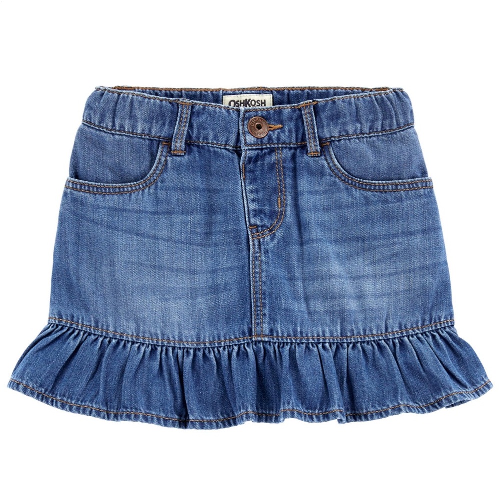 Never worn Oshkosh Jean skirt 2t